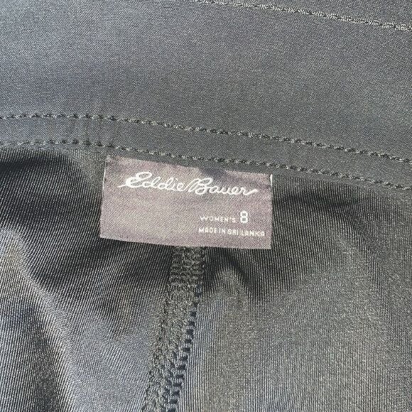 Eddie Bauer Womens Size 8 Black Skort With Built-In Shorts Polyester & Spandex - Picture 2 of 9